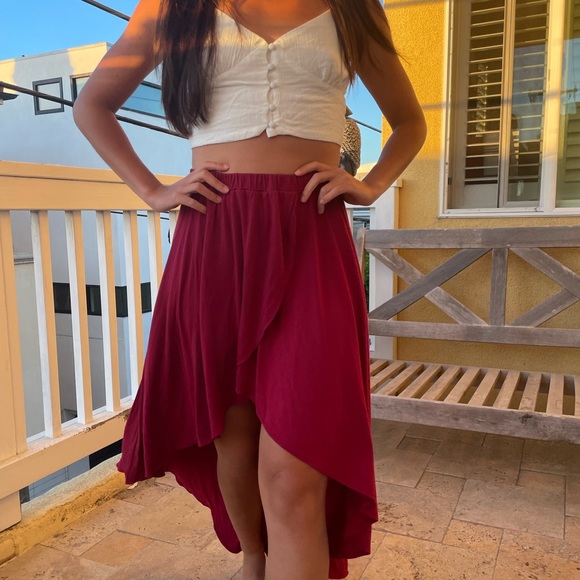 ACTIVE ruby high-low skirt - Picture 6 of 8